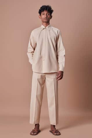 Mati Handwoven Shirt & Ankle Length Pant Set