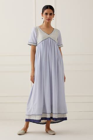 The Indian Cause V Neck Pleated Dress