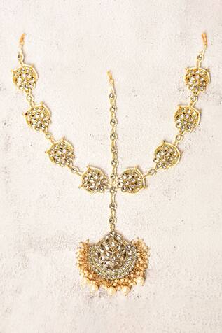 Samyukta Singhania - Jewellery Floral Kundan Mathapatti