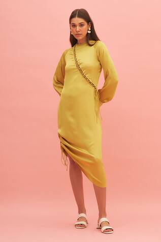 TheRealB Daylily Satin Dress