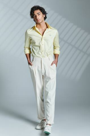 S&N by Shantnu Nikhil Cotton Slim Fit Shirt