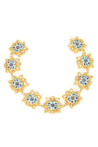 Sangeeta Boochra Handcrafted Stone Embellished Necklace