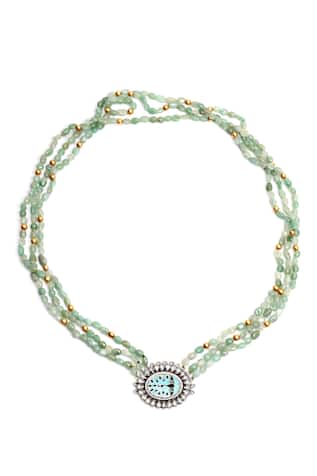 Sangeeta Boochra Handcrafted Peacock Pendant Necklace