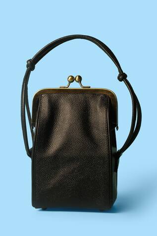 Swarang Designs Embroidered Frame Bag With Sling