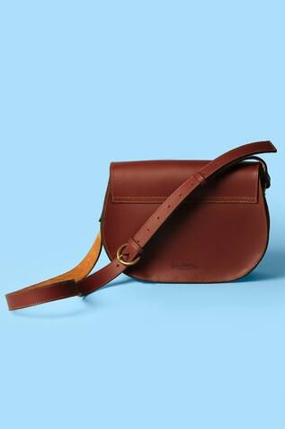 Swarang Designs Chiddi Leather Saddle Bag