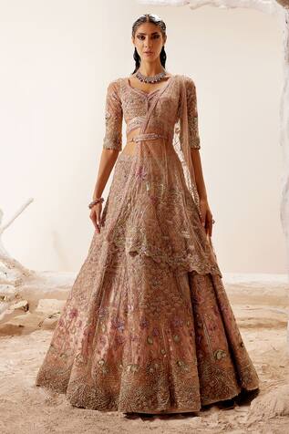 Adaara Couture Lotus Lake Embroidered Lehenga Set