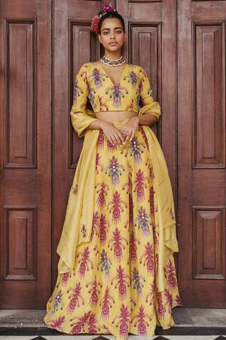 Jodi Sariska Silk Block Print Blouse