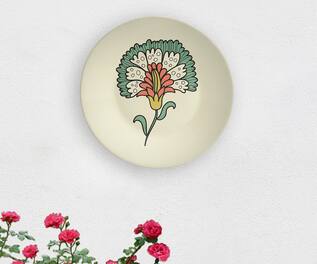 The Quirk India Vintage American Flower Spot Decorative Wall Plate