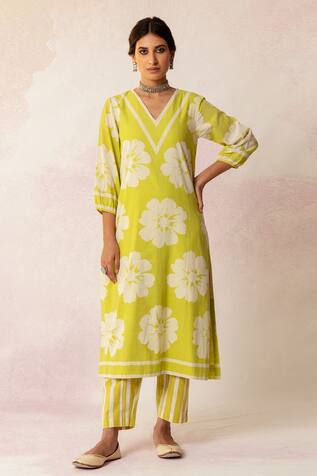 Shivani Bhargava Bahaar Cotton Stripe Print Pant