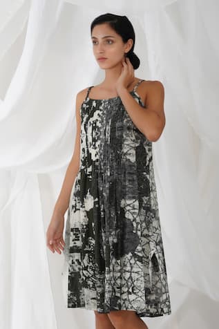 Yavi Kira Printed Slip Dress