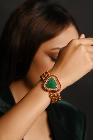The Bling Girll Emerald Stone Bracelet