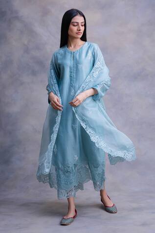 Chandbari Chanderi Kurta Set