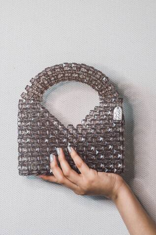 Waby Saby Crystal Clear Bead Handbag