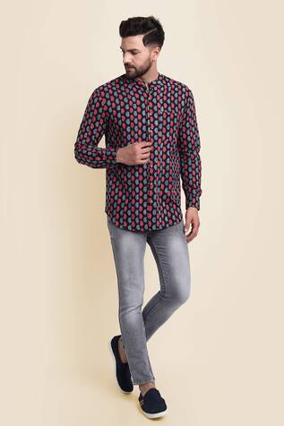 Missprint Paisley Block Print Shirt