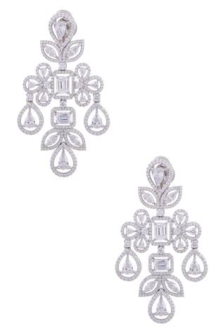 Solasta Jewellery Fleur Swarovski Chandelier Earrings