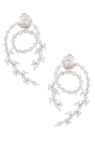 Solasta Jewellery Swarovski Spiral Earrings