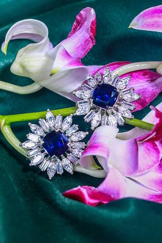 Solasta Jewellery Sapphire Flower Stud Earrings