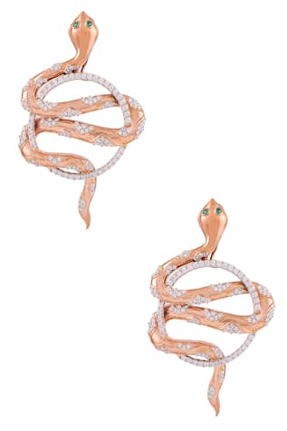 Solasta Jewellery Swarovski Snake Hoops