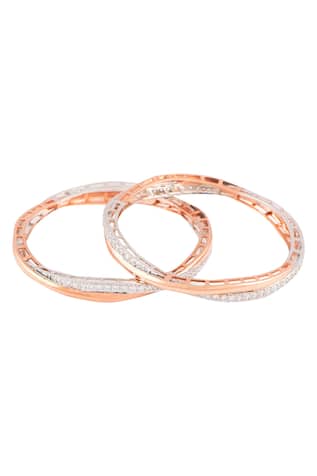 Solasta Jewellery Intertwined Bangles (Set of 2)