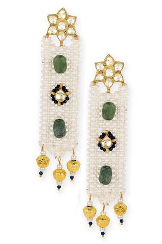 Heer-House Of Jewellery Phooljali Kundan Dangler Earrings