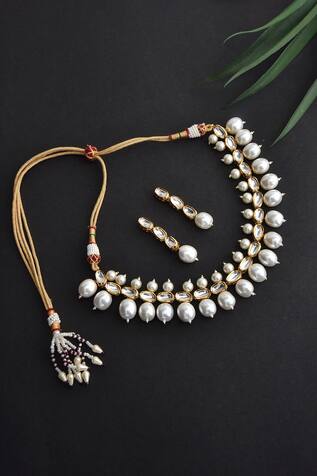 Swabhimann Jewellery Pearl Necklace Set