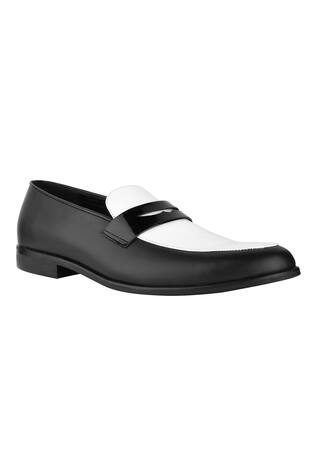 Sko Color Block Leather Loafers