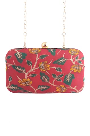 A Clutch Story Relic Floral Brocade Clutch