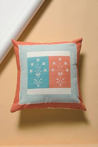 Inheritance India Hand Block Print Cushion Cover (Set of 2)