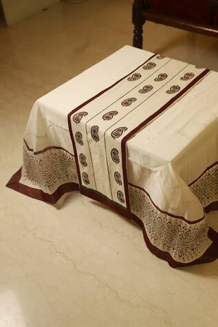 Inheritance India Hand Block Print Table Cover