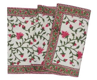 CocoBee Hand Block Print Cotton Runner