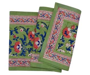 CocoBee Hand Block Print Cotton Runner