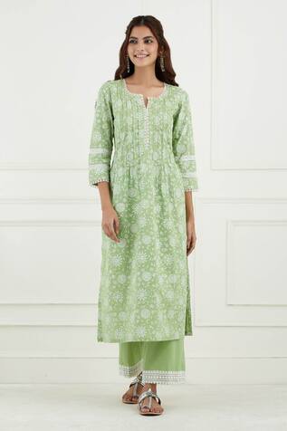 Tashee Floral Print Kurta & Pant Set