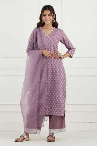 Tashee Organza Scallop Dupatta