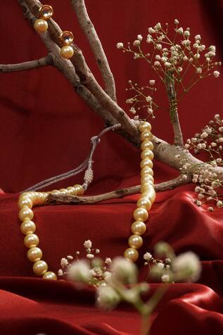 Hairatt Pearl Long Necklace Set