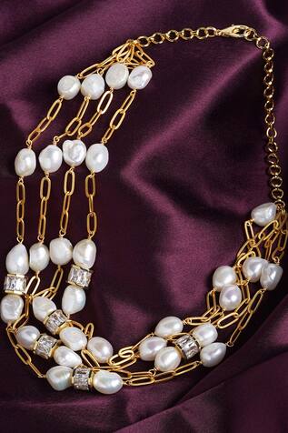 Urbature Layered Pearl Necklace