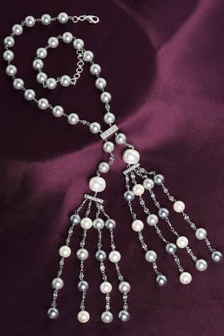 Urbature Pearl Tassel Necklace