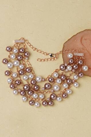 Urbature Dhitya Pearl Layered Necklace