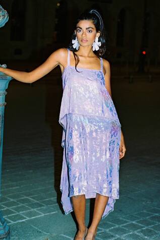 Kangana Trehan Metallic Chandelier Dress