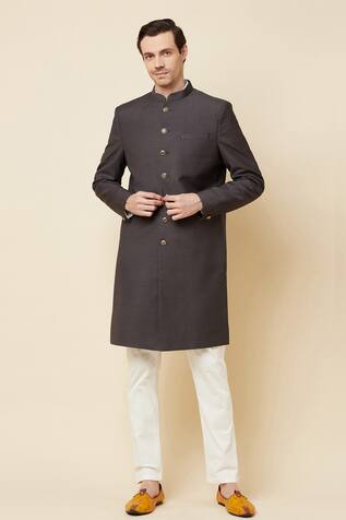 Spring Break Mandarin Collar Sherwani Set