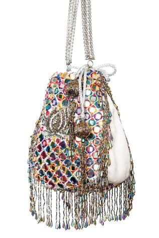 SG Collection by Sonia Gulrajani Rainbow Ainaa Velvet Potli
