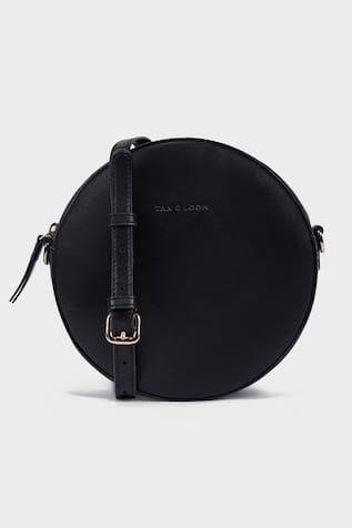 Tan & Loom Leather Moon Bag
