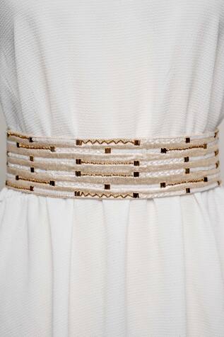 Mehraki Embroidered Shimmer Belt