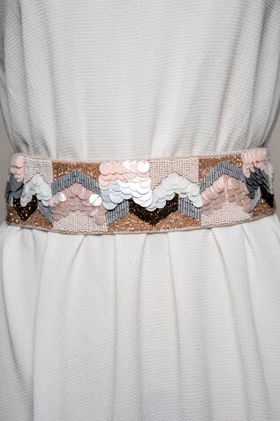 Mehraki Sequin Embroidered Belt