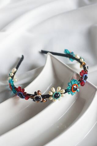 Choko Happy Floret Hair band Crystal Work Hair Band