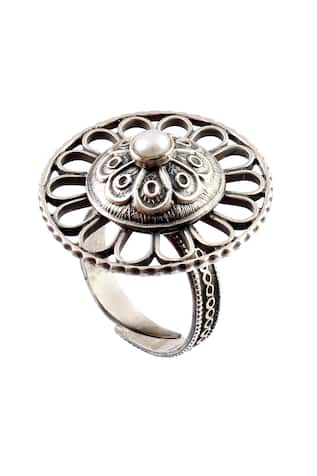 Noor Handcrafted Pearl Embellished Ring