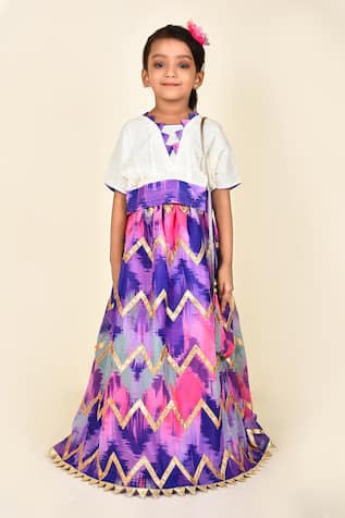 Banana Bee Shaded Lehenga Set