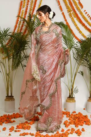 Indian Silk Saree Brand New Designer Embroidery PRIYANKA CHOPRA Style Uk Seller 