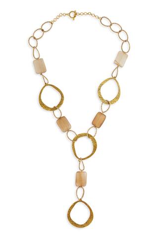 Ahaanya Chain Link Pendant Necklace