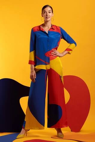 Nautanky Big Mood Colourblock Pant Set