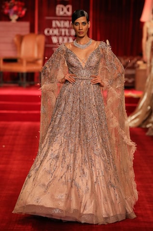short jacket with gown
